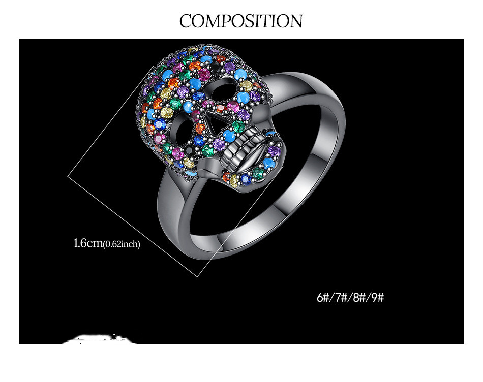 Skull Ring Front View