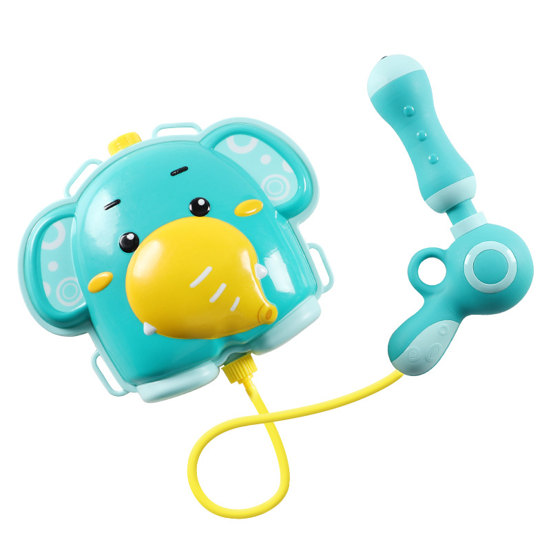 Little Bass Backpack Water Gun in action