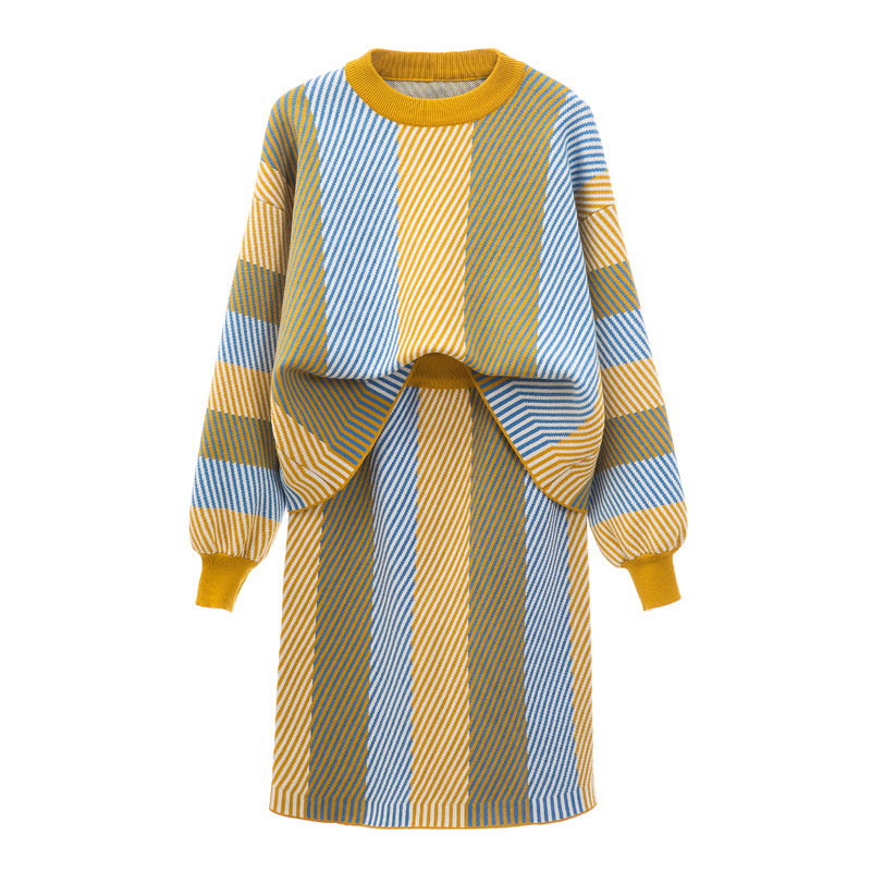 Plus-size outfit in yellow