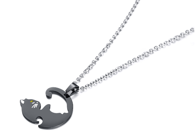 White Cat Necklace