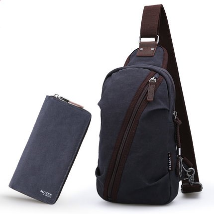 牧之逸韩版胸包 - Light Brown