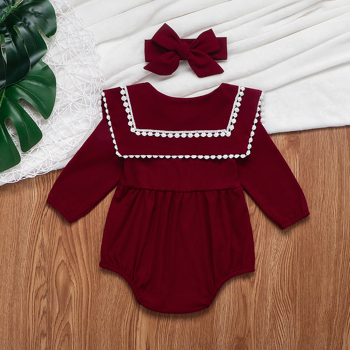 Ruffled Collar Bodysuit Image 2