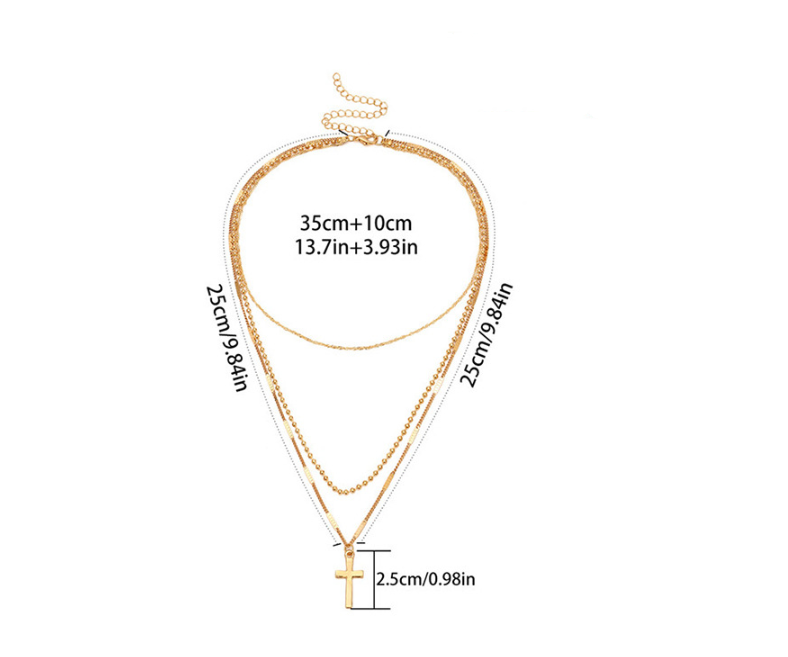 Stylish Cross Necklace Display