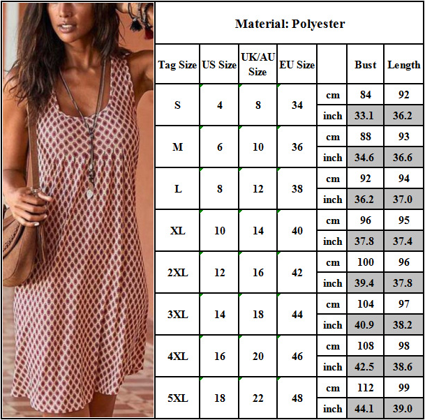 Sleeveless Round Neck Dress