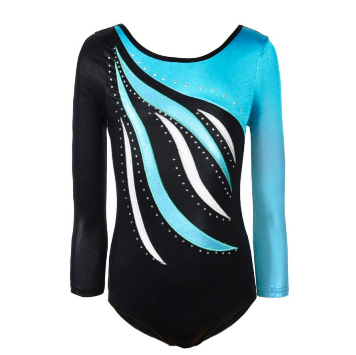 Children's Dance Bodysuit Rose Red