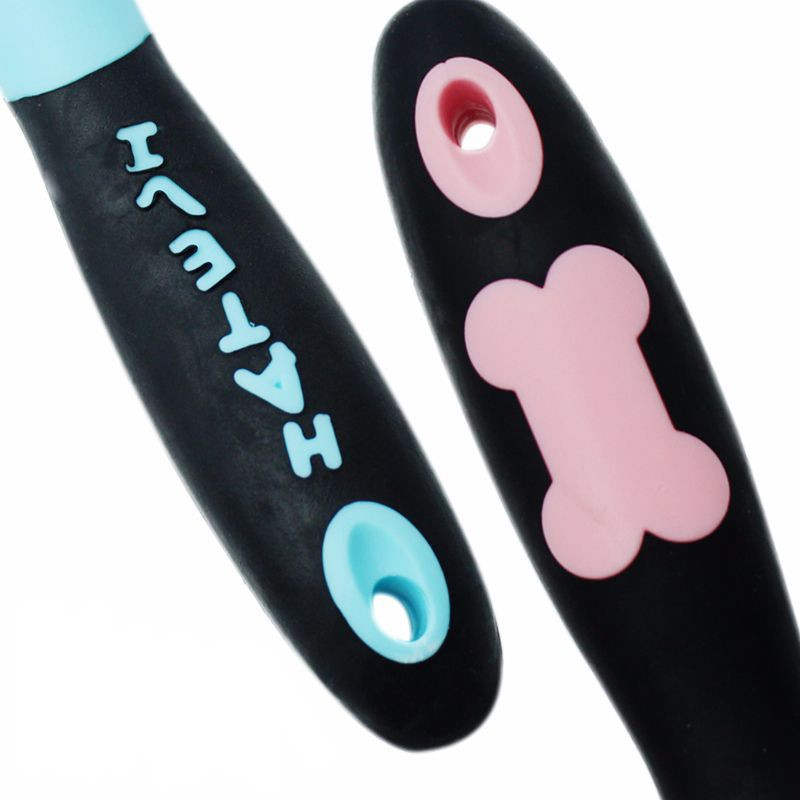 Dog with Grooming Brush