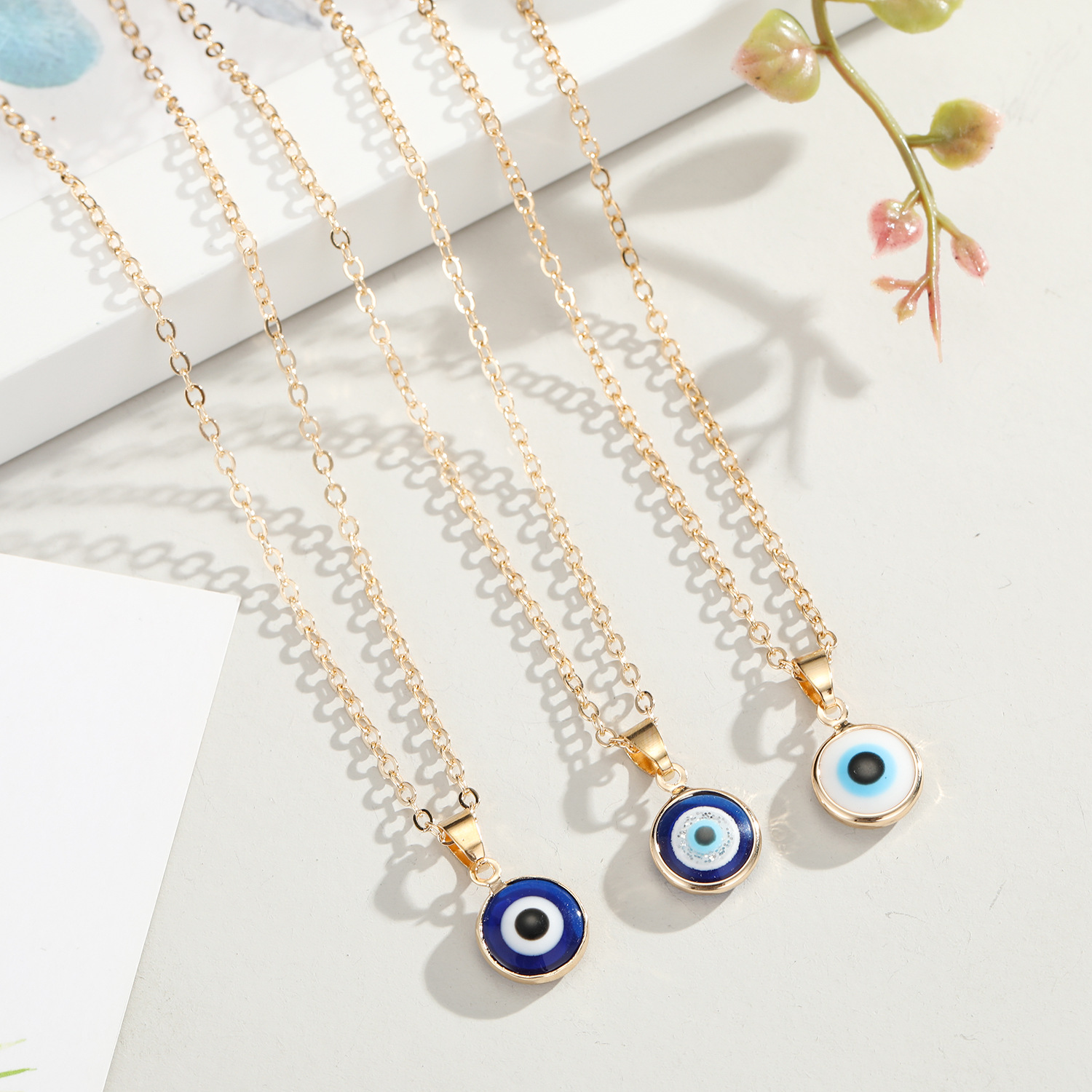 Elegant Turkish Blue Eye Pendant