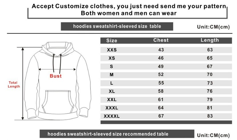 3D Digital Print Hoodie