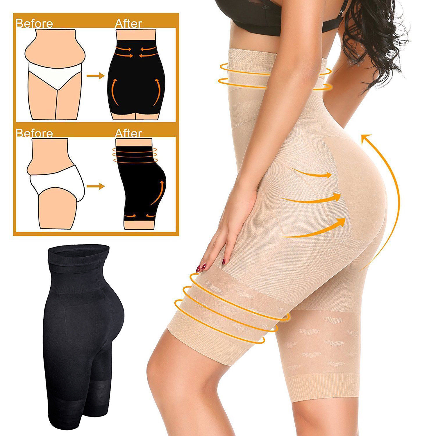 Seamless High-Waist Shaping Shorts - Image 3