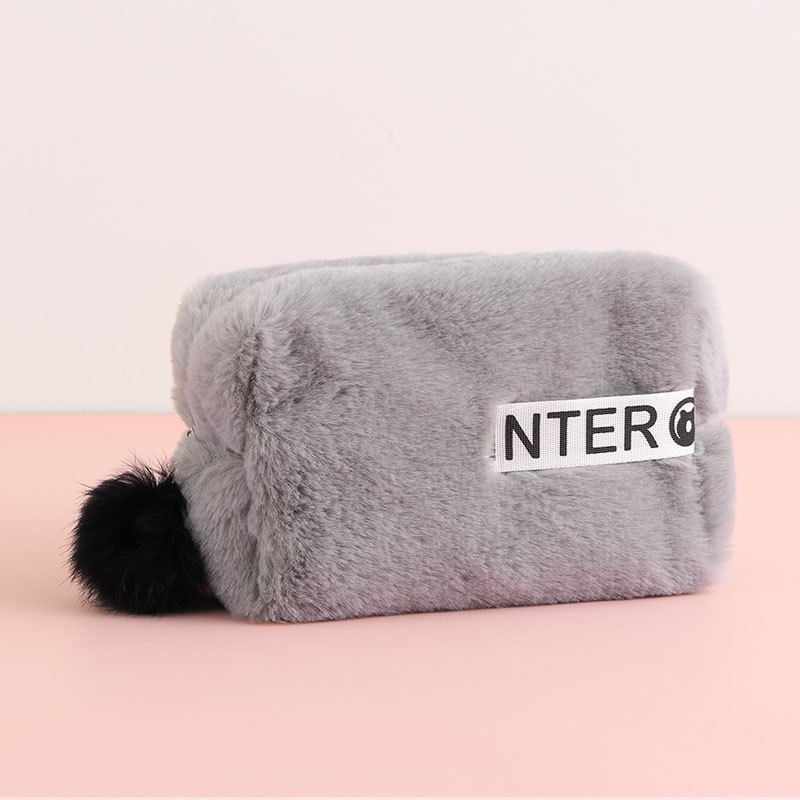 Plush Cosmetic Bag
