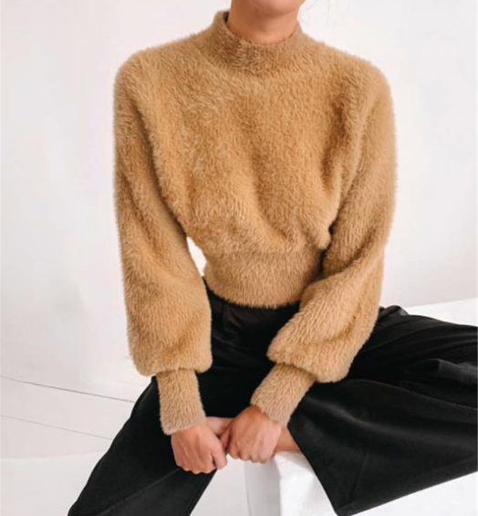 Faux Fur Hoodie Image 5