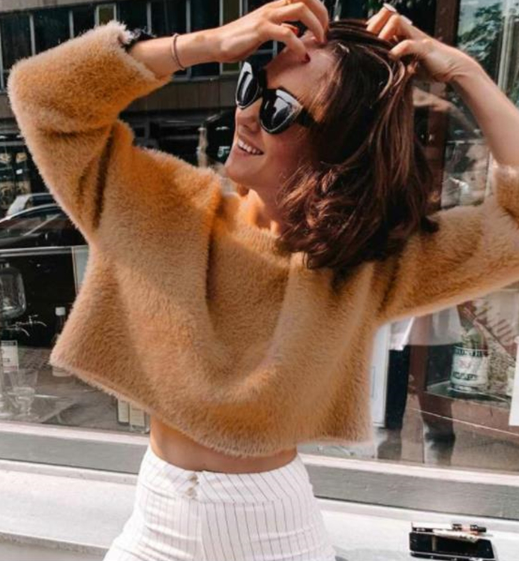 Faux Fur Hoodie Image 4