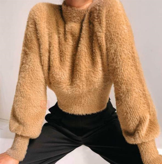 Faux Fur Hoodie Image 3