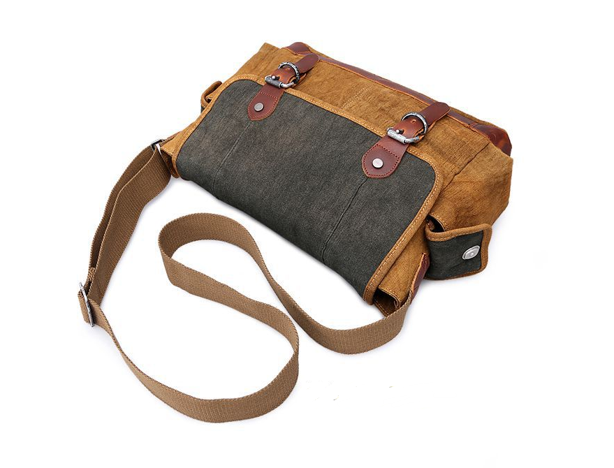 Functional Canvas Shoulder Bag