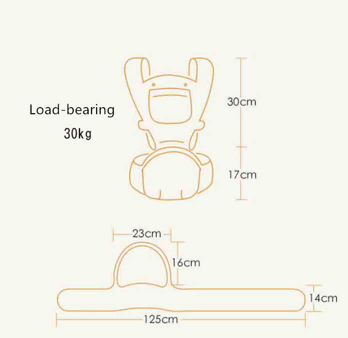Breathable Baby Carrier - Grey