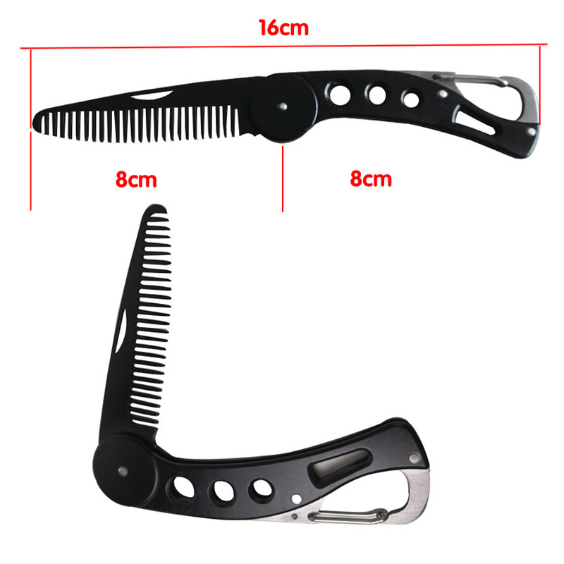 Stainless Steel Foldable Beard Comb