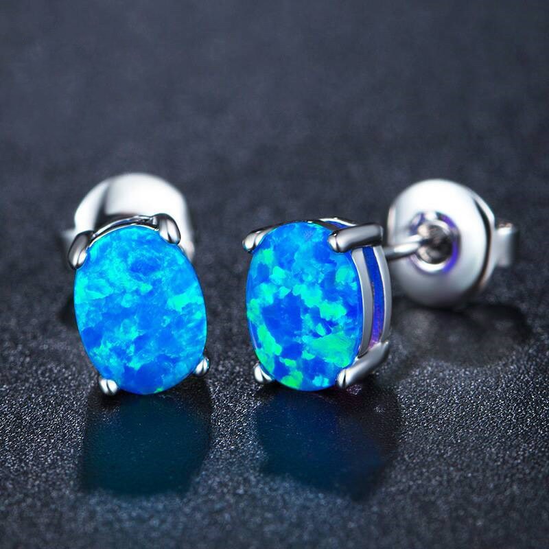 Elegant Opal Earrings