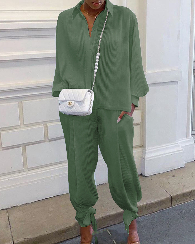 Elegant Pants Suit Front View