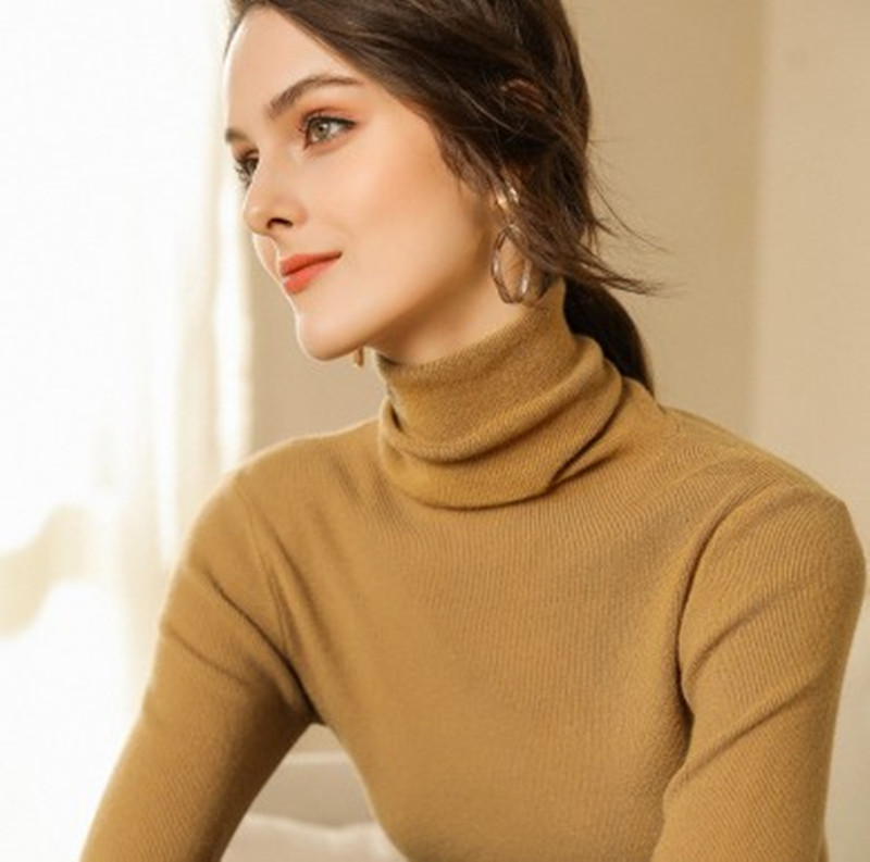 High-neck Cashmere Sweater - Style 2