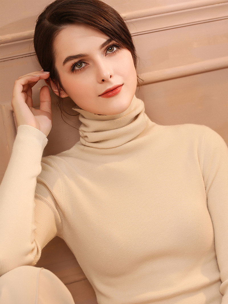 High-neck Cashmere Sweater - Style 5