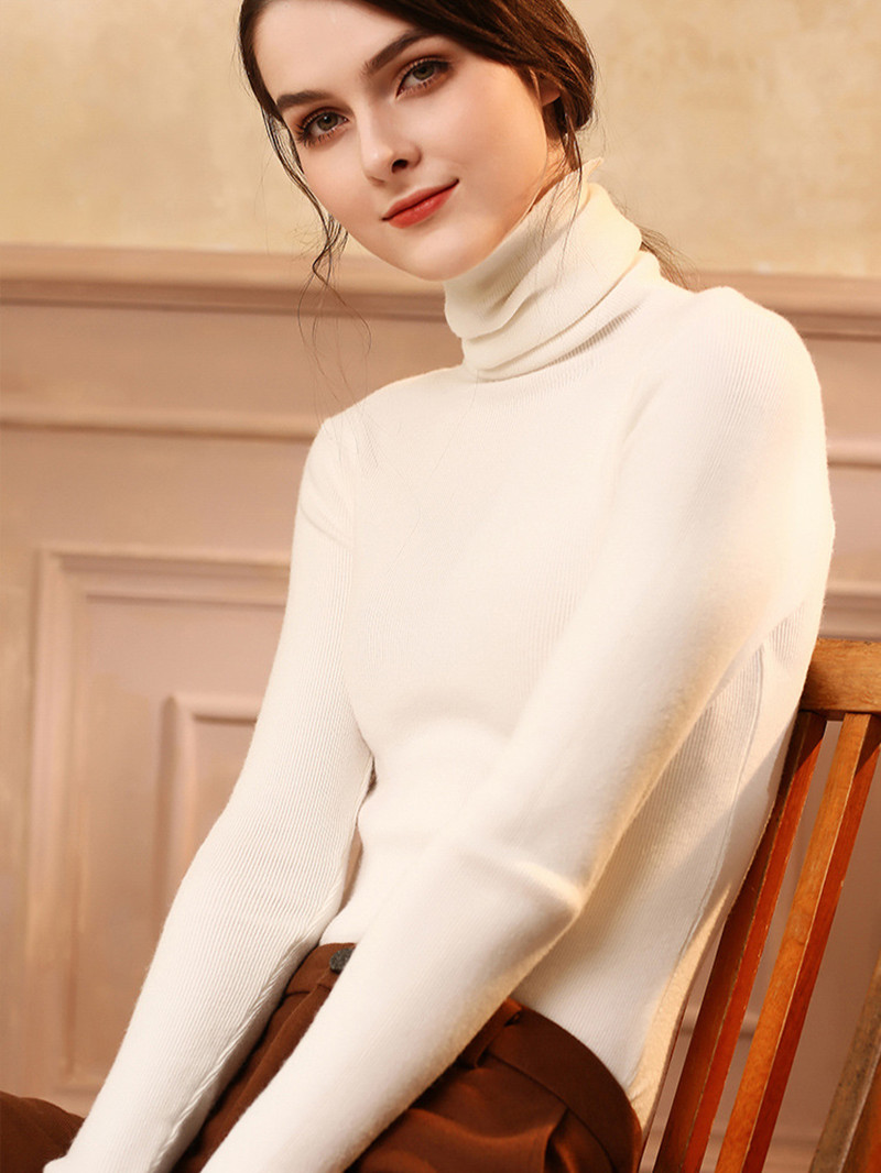 High-neck Cashmere Sweater - Style 4