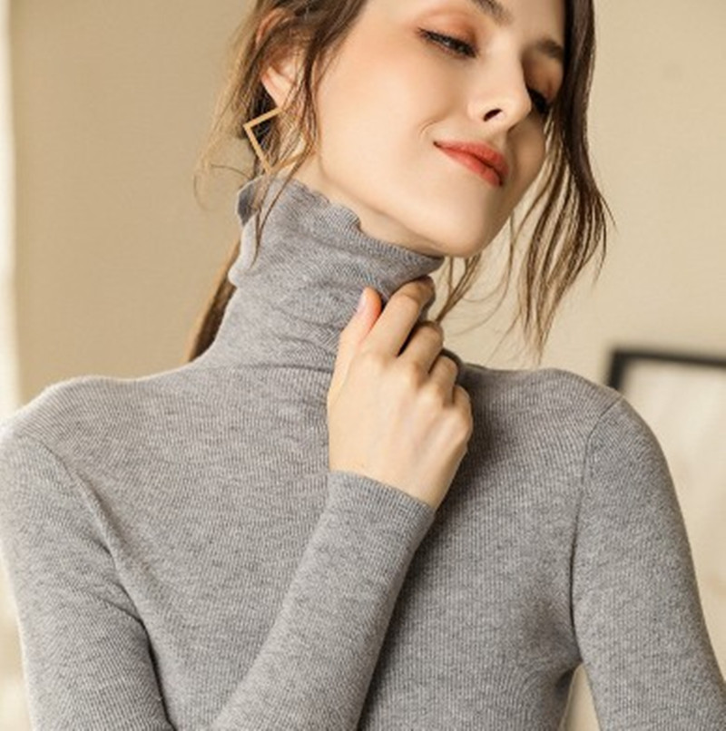 High-neck Cashmere Sweater - Style 9