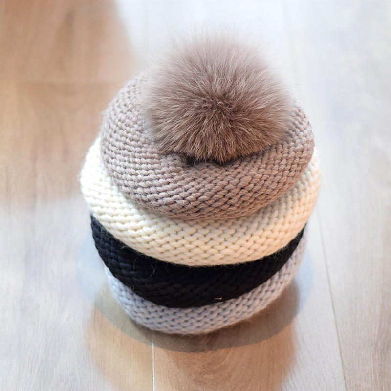 Retro Knitted Cap Image 1