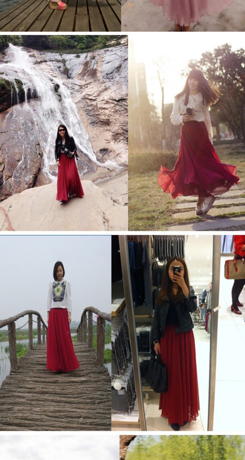 Spring Chiffon Skirt Style 8