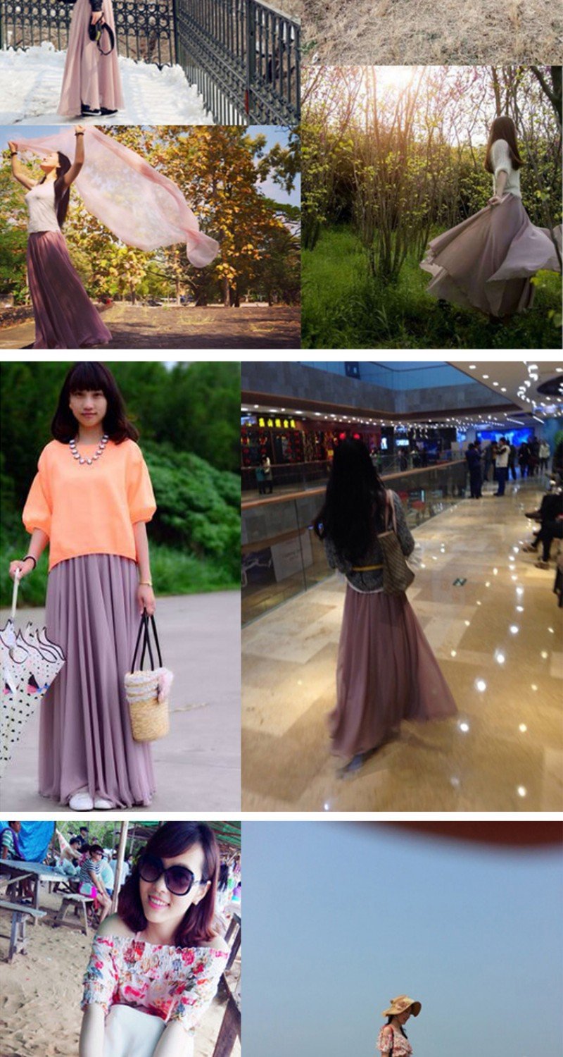 Spring Chiffon Skirt Style 6