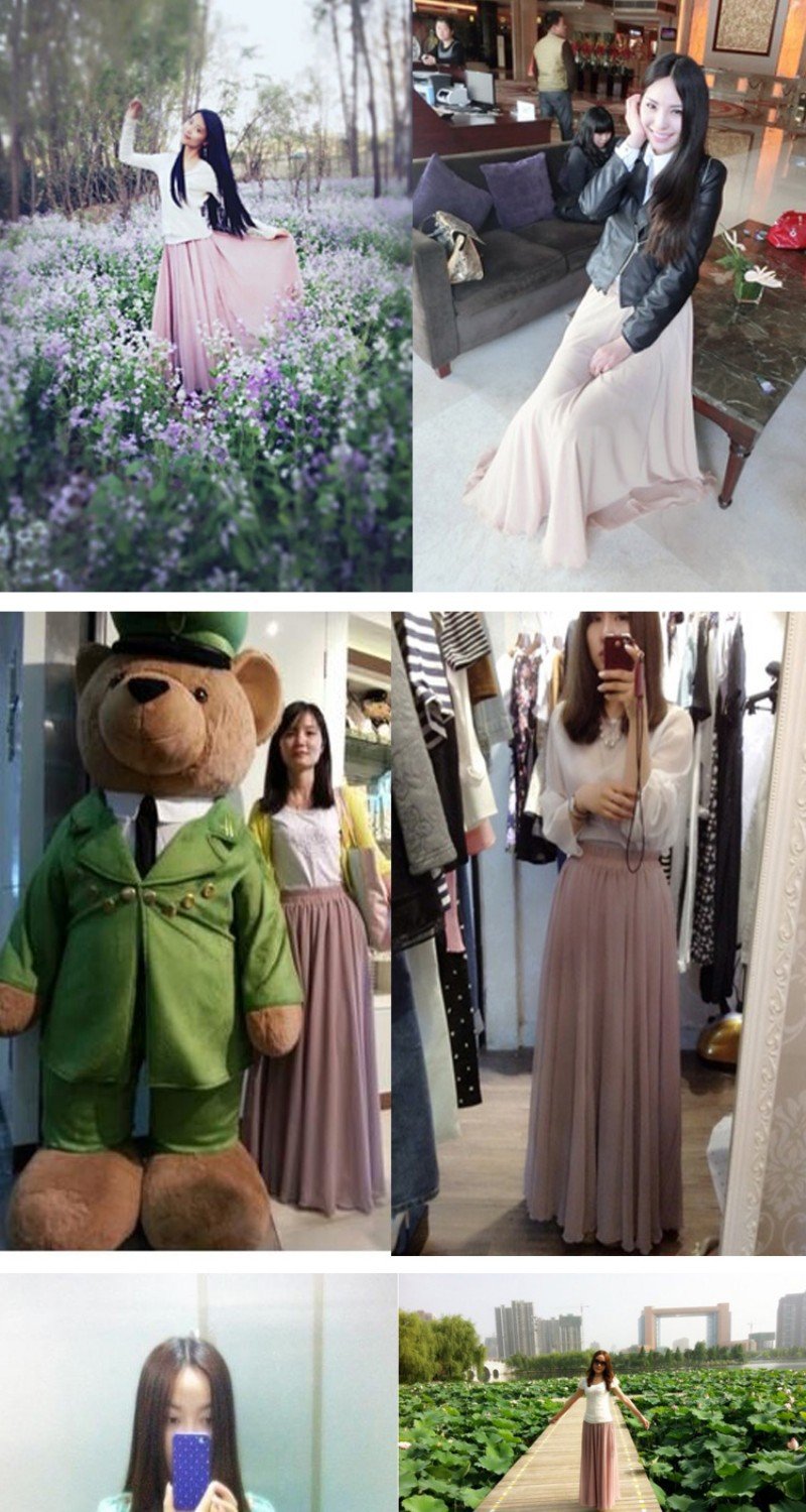 Spring Chiffon Skirt Style 13