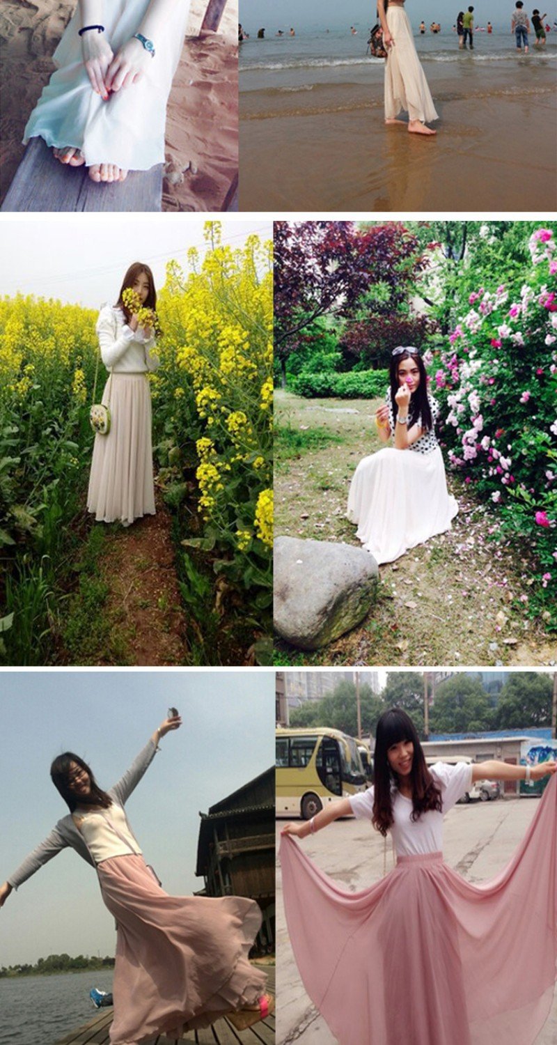 Spring Chiffon Skirt Style 7