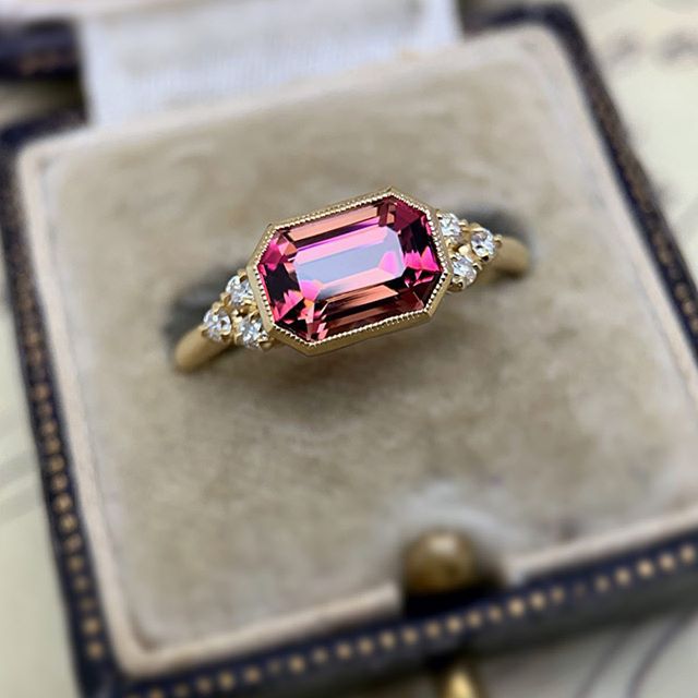 Gold Plated Inlaid Ruby Zircon Ring 1