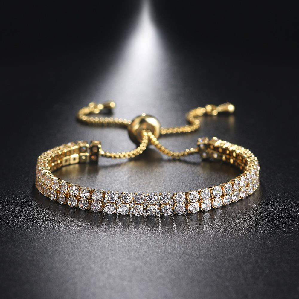 Fashion Double Row Zircon Bracelet