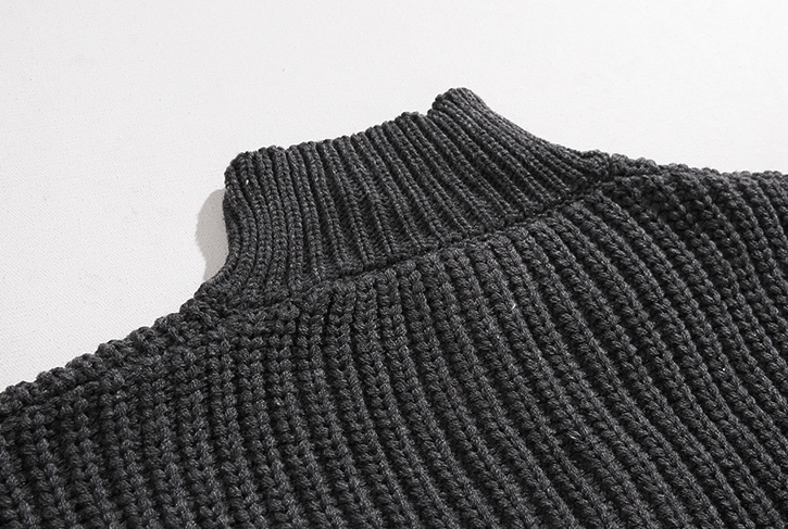 Half-high Neck Zip Knit Cardigan Image 4