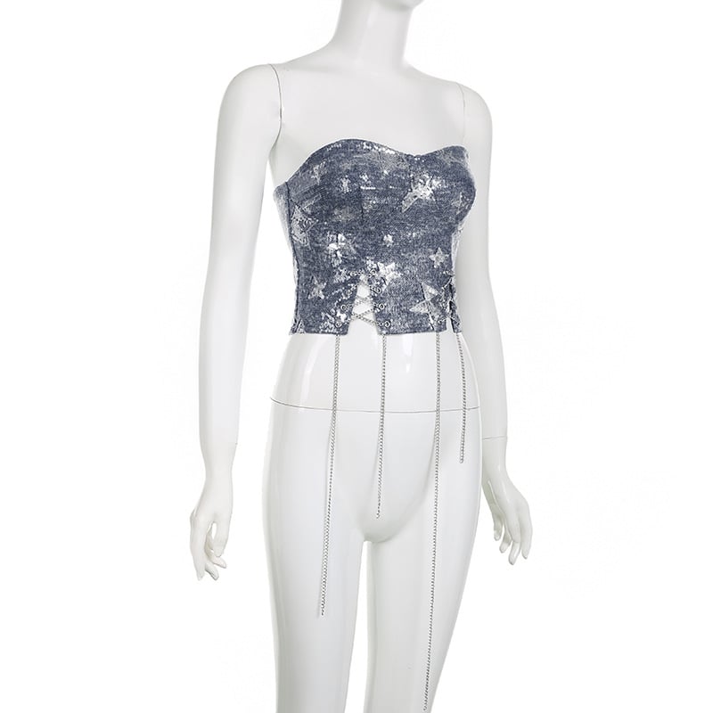 Cowboy Wind Sequins Brassiere Image 7