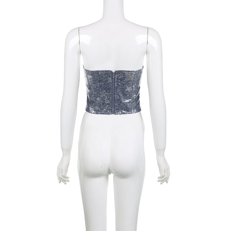 Cowboy Wind Sequins Brassiere Image 6