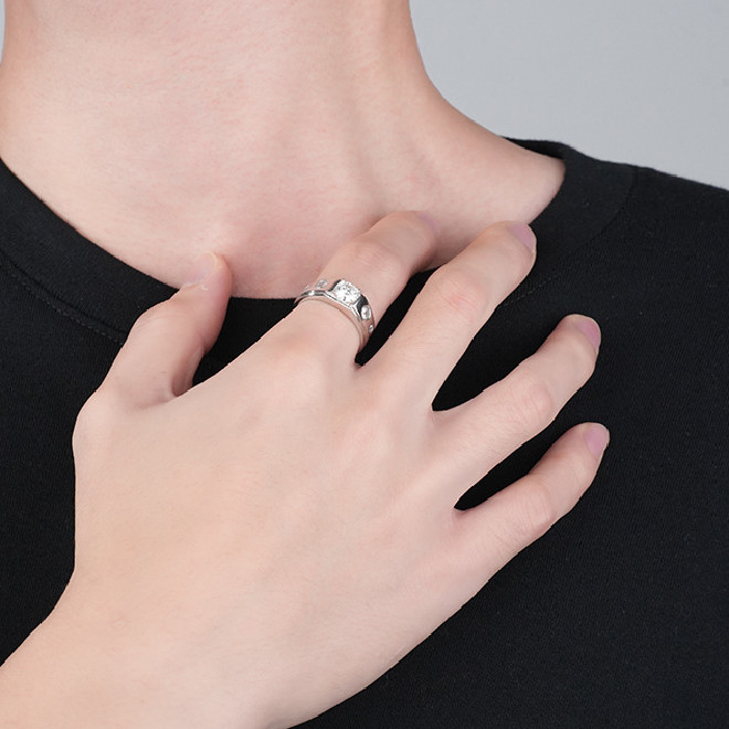 Moissanite Rhinestone Ring 4