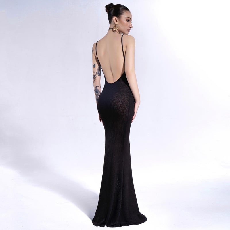 Fashion Mid-length Women's Slim Fit Dress Image 8
