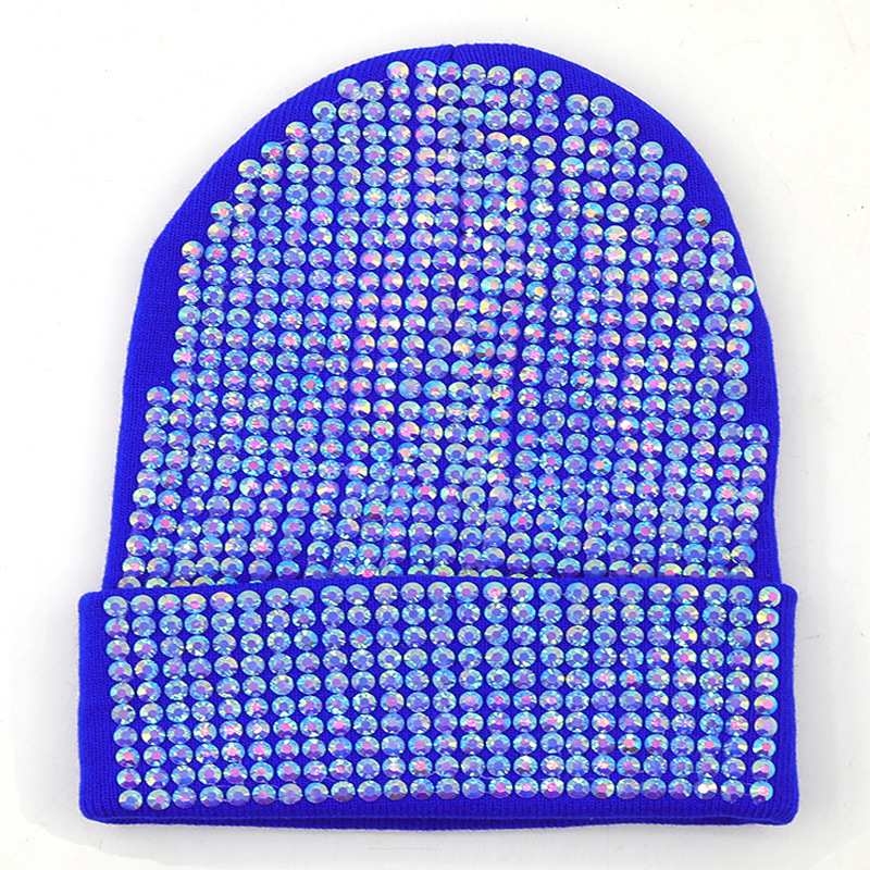 Diamond Solid Color Handmade Wool Hat 2