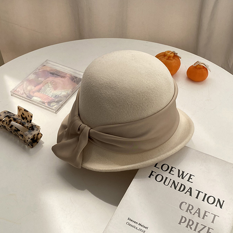 Women's Retro New Dome Bucket Hat Camel