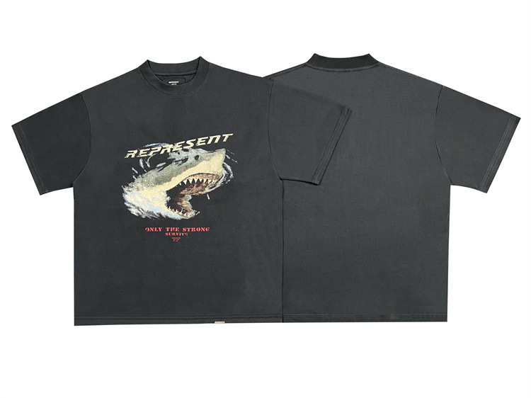 Shark Print Washed Short Sleeve - Image 10