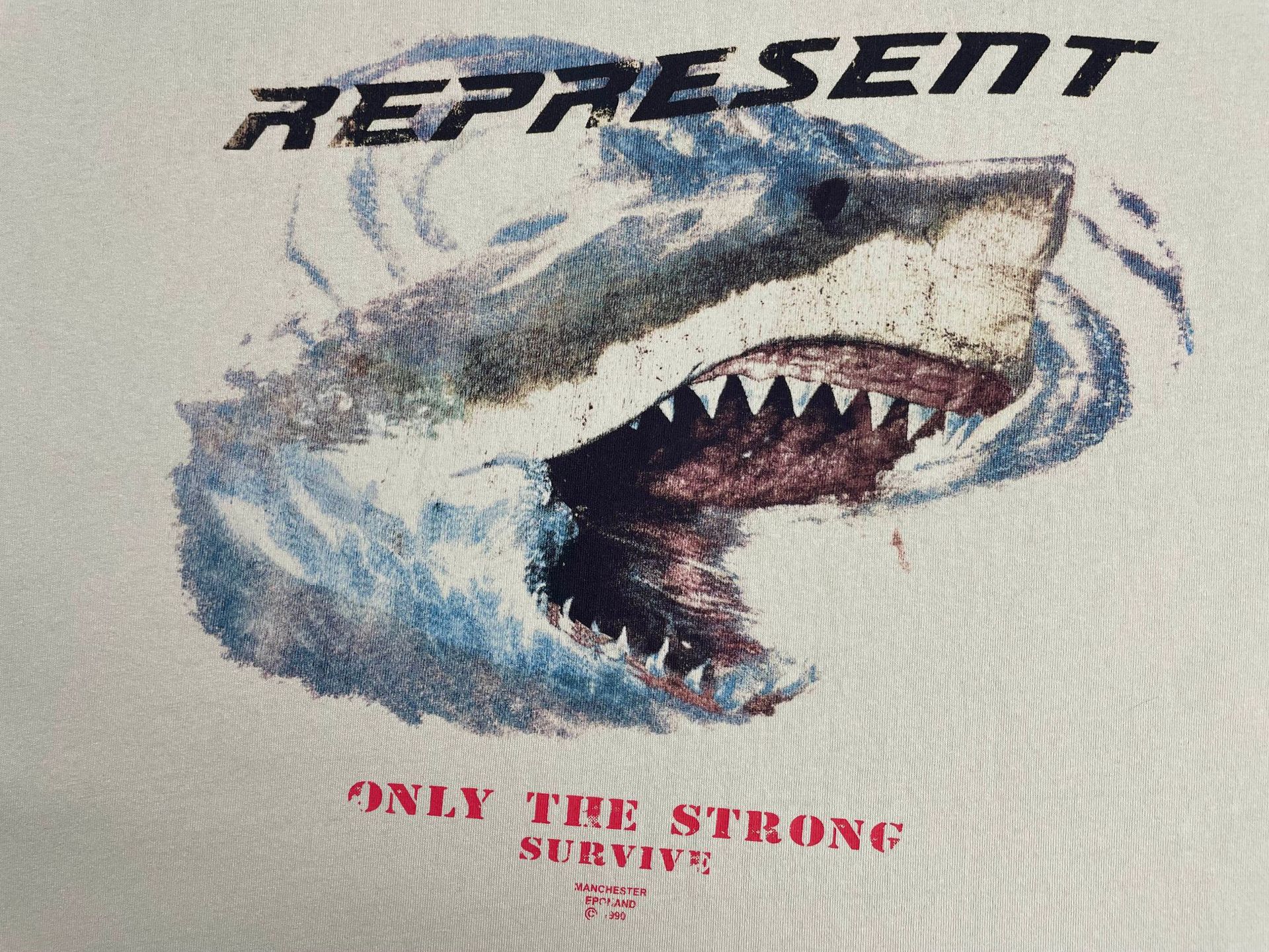 Shark Print Washed Short Sleeve - Image 2