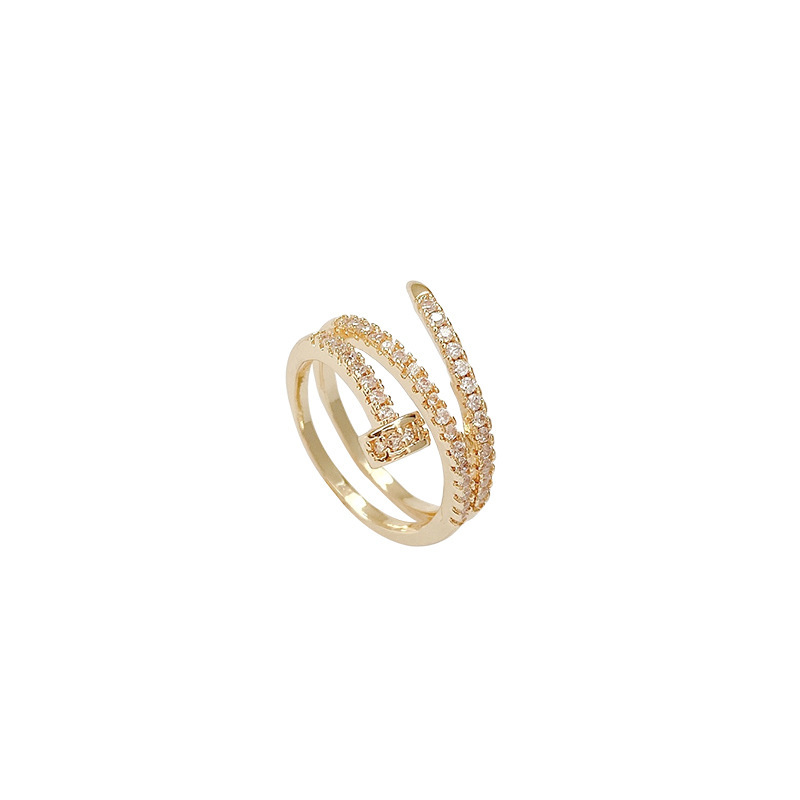 Stylish Display of Spiral Nail Ring