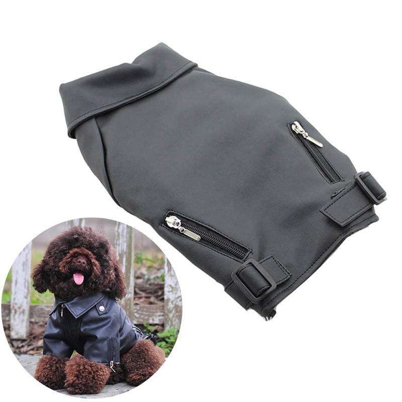 Pet fashion leather jacket