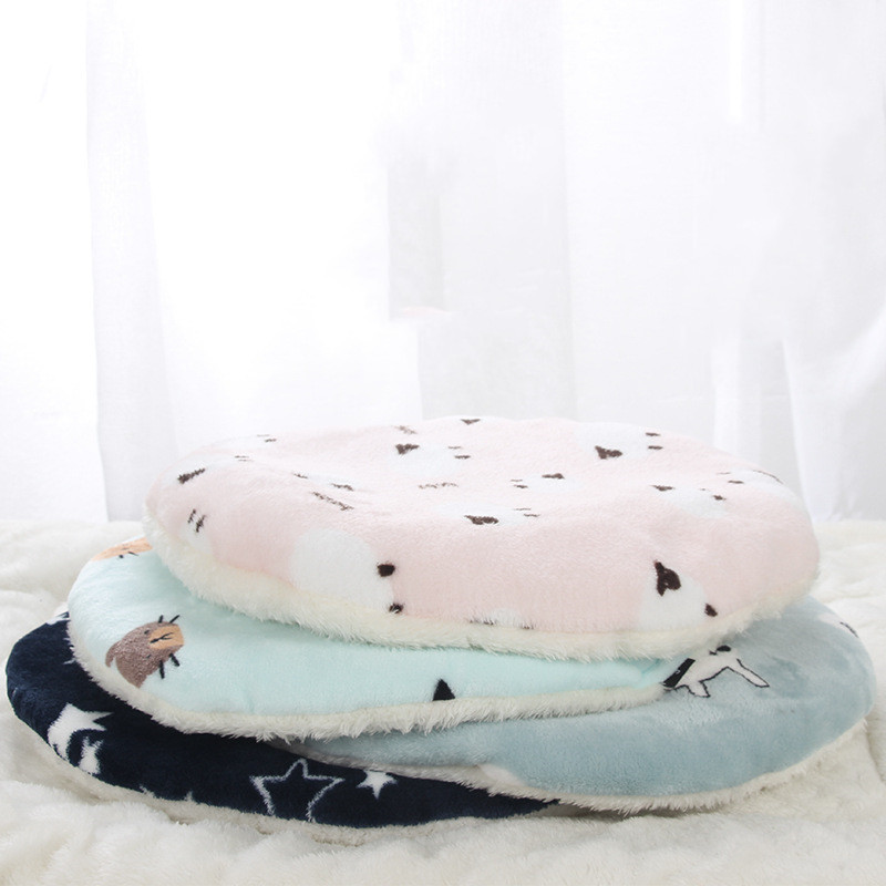 Coffee Color Footprints Pet Mat