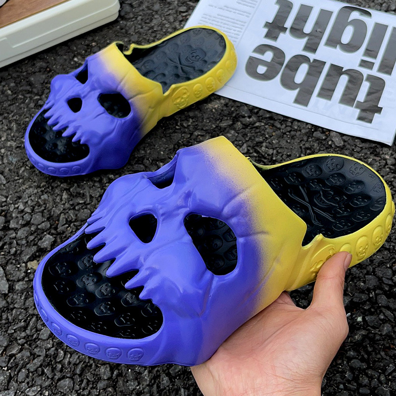 Women's Skull Slippers 1