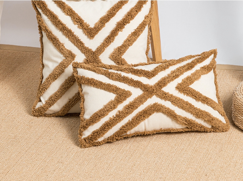 Geometric Tufted Loop Pillow Image 5