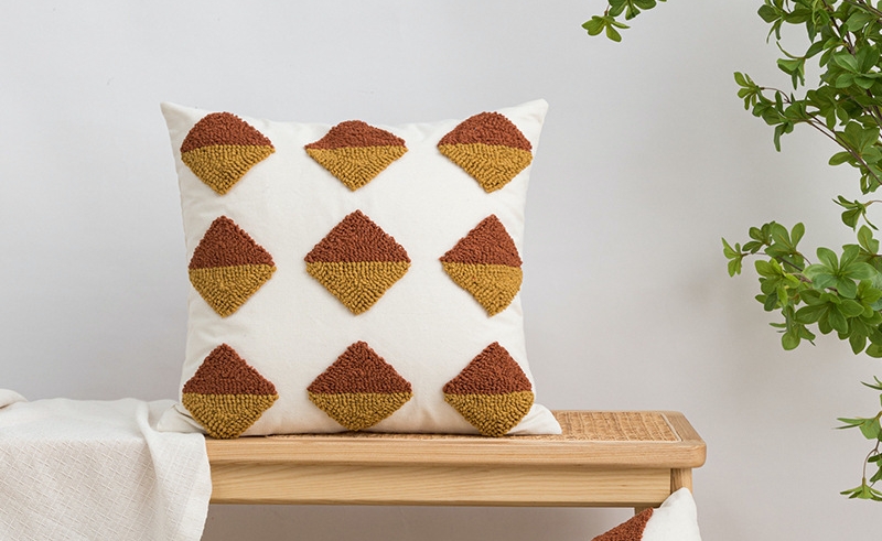 Geometric Tufted Loop Pillow Image 6