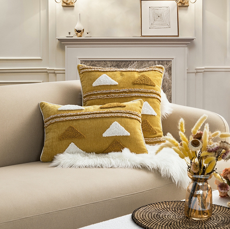 Geometric Tufted Loop Pillow Image 7