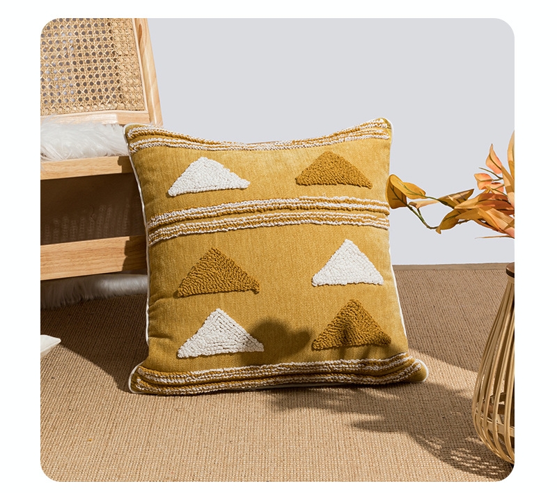 Geometric Tufted Loop Pillow Image 4